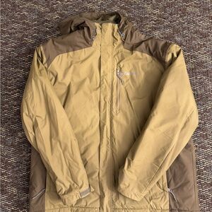Columbia Men's Two-Tone Green and Brown Coat